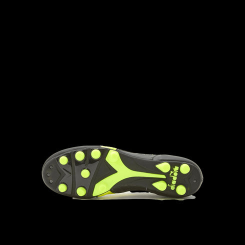 Diadora Brasil Italy OG LT Firm Ground Soccer Cleats - Black & Yellow