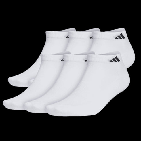 Adidas Athletic Cushioned Low-Cut Socks (6 pk) - White 101641