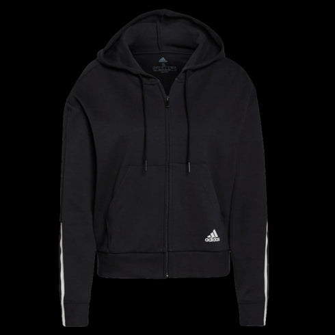Adidas Essentials Womens Full Zip Hoodie - Black GS1380
