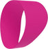 A bright pink Eazy Kickers Shoe Band Lace Cover, shown as a wide, flexible circular band with a smooth finish.