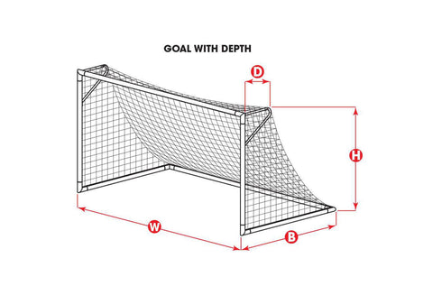 Kwik Goal Net 8FT BY 24FT BY 8.5FT 0050AO