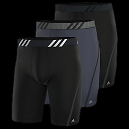 Adidas Sport Performance Mesh Long Boxer Brief (3 Pack) - Black 5154338