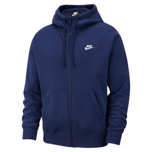 Nike Sportswear Club Fleece Full-Zip Hoodie - Navy Blue BV2645-410