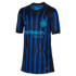 Inter Milan soccer jersey with blue and black vertical stripes, a wavy pattern, teal club crest with two stars, and the "betsson .sport" sponsor logo.