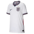 White England home football jersey by Nike featuring a central Three Lions crest with a gold star, and navy and red trim on the collar and sleeve cuffs.