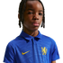 Portrait of a young person with braided hair wearing a blue Chelsea FC polo shirt with a yellow lion crest, against a white background.