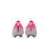 Rear view of two Nike Mercurial Vapor soccer cleats with a pink-to-white gradient. "MERCURIAL" and "VAPOR" are on the heels. Set against a plain white background.