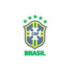 Brazil national football team crest shoe charm with five green stars on top and "BRASIL" text at the bottom.