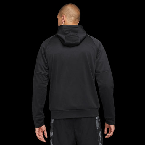 Nike Men's Therma-FIT Full Zip Fitness Hoodie - Black