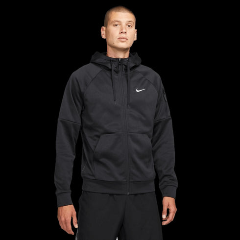 Nike Men's Therma-FIT Full Zip Fitness Hoodie - Black
