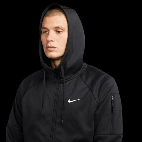 Nike Men's Therma-FIT Full Zip Fitness Hoodie - Black
