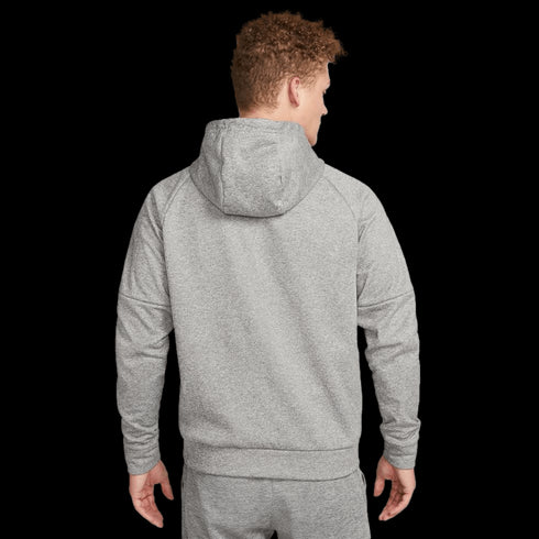 Nike Men's Therma-FIT 1/4 Zip Fitness Soccer Hoodie - Grey