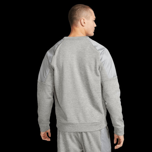 Nike Men's Therma-FIT Crew Fleece Sweatshirt - Grey
