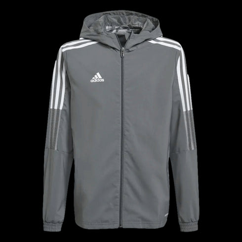 Adidas Tiro 21 Youth Windbreaker Jacket - Grey GP4977