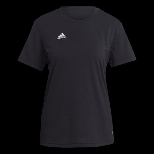 adidas Women's Entrada 22 Poly T-Shirt - Black HN5907