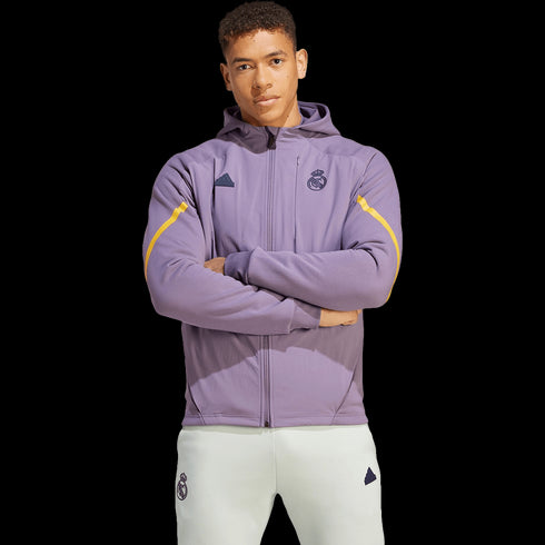 Adidas Real Madrid Designed for Gameday Full Zip Hoodie HY0635