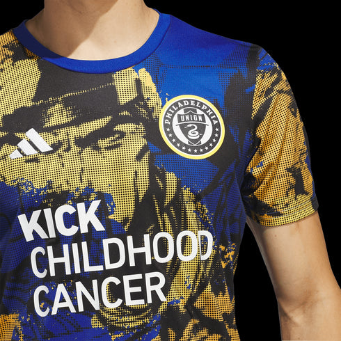 Adidas Philadelphia Union Kick Childhood Cancer Pre-Match Jersey IN3587
