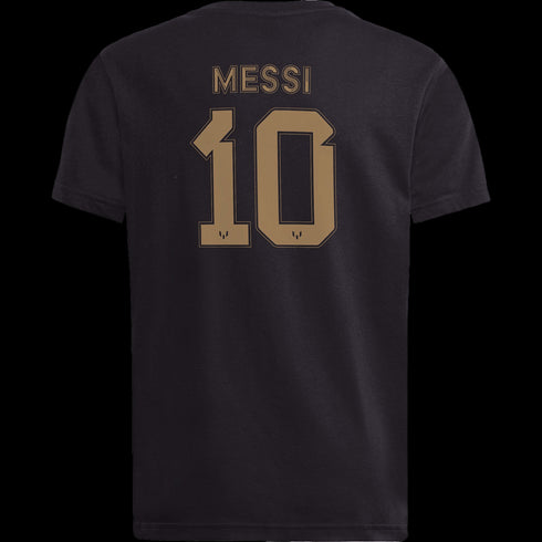 Adidas Messi Name & Number Gold Youth Tee JC5171