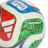 White soccer ball with colorful red, blue, and green patterned panels featuring the FIFA logo and "TRIONDA COMPETITION" branding.