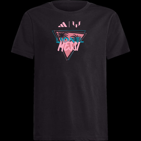 Adidas Messi Palm Tree Miami Youth Tee JD8409