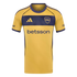 Yellow and navy blue Adidas Boca Juniors soccer jersey featuring a "betsson" sponsor logo and the CABJ crest.
