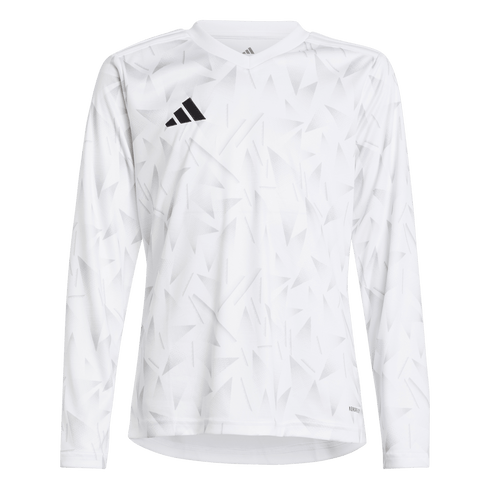adidas Youth Team Icon 25 Long Sleeve Jersey - White JM6780