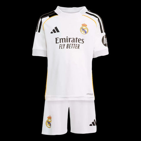 Adidas Real Madrid 25/26 Toddler Home Mini Kit JN8870