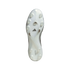 The white and translucent soleplate of an Adidas Copa soccer cleat against a black background, showing its traction studs, the Adidas logo in the center, and "COPA" branding at the heel.