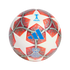 Adidas UEFA Women's Champions League Oslo 26 Final mini replica soccer ball with white, red, and silver star-patterned graphics.