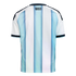 The back of a light blue and white striped soccer jersey with "1893" printed in black below the collar. It features black trim on the neck and sleeves.