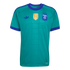 Teal Argentina football jersey with purple trim, featuring the gold FIFA World Champions 2022 patch, AFA crest with three stars, and an Adidas trefoil logo.