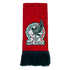A red knit scarf featuring the Mexico national football team crest and the word "MÉXICO" above dark blue fringe.