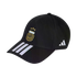Black baseball cap featuring a gold AFA crest with three stars, three white stripes on the brim, and a white Adidas logo on the side.