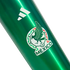 Close-up of a green metallic bottle showing the white Adidas logo and Mexico national football team crest.