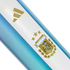 A blue and white striped surface featuring a gold Adidas logo and the Argentine Football Association (AFA) crest with three gold stars.