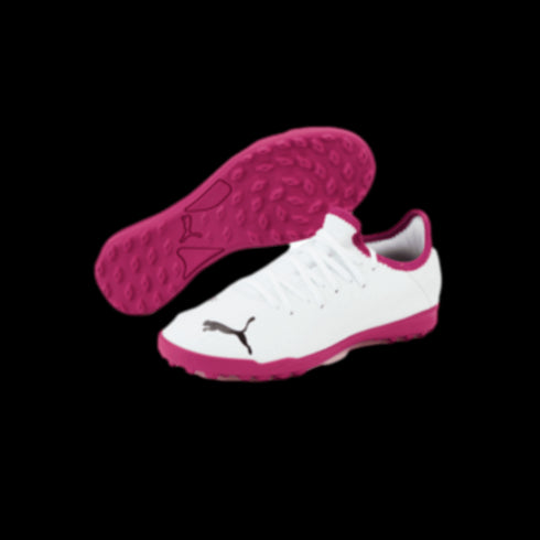 Puma Future 4.3 Youth Turf Soccer Shoes - White/Pink