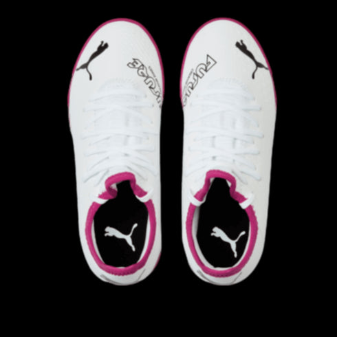Puma Future 4.3 Youth Turf Soccer Shoes - White/Pink