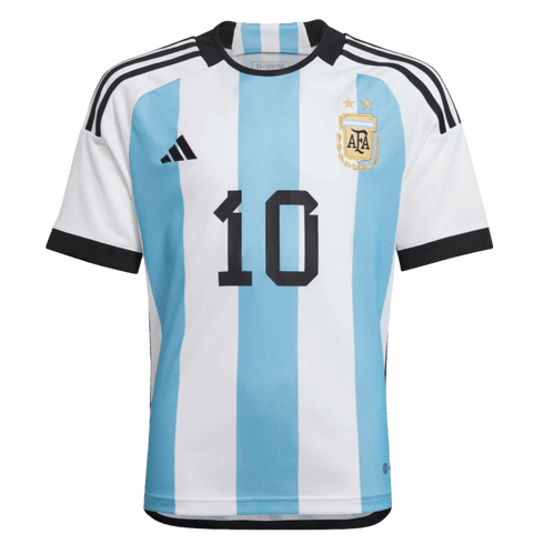 Adidas Argentina 22/23 Youth Home Messi Jersey HL8422
