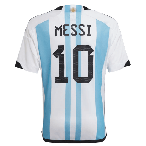 Adidas Argentina 22/23 Youth Home Messi Jersey HL8422