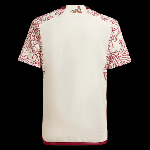 Adidas Youth Mexico 2022 Away Soccer Jersey - White
