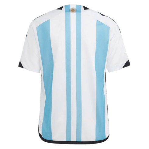Adidas Argentina 2022 Youth 3-Star Winners Home Jersey IB3595