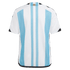 Adidas Argentina 2022 Youth 3-Star Winners Home Jersey IB3595
