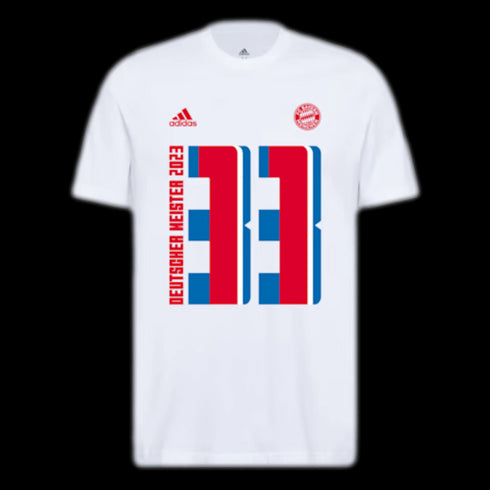 Adidas Bayern Munich 2023 Bundesliga Champions Tee IY5923