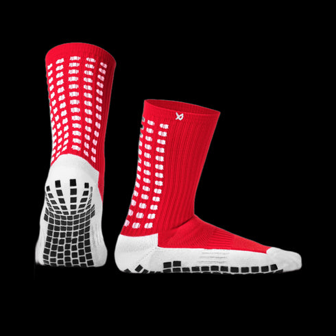 Lux v1.2 Anti Slip Calf Sports Socks - Red LUXCRED