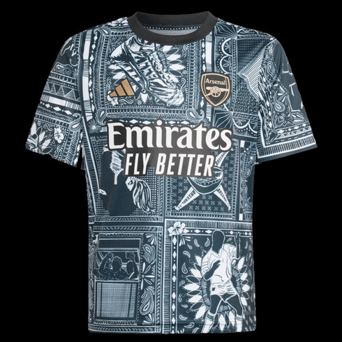 Adidas Arsenal x Ian Wright Youth Pre-Match Jersey IQ2462
