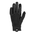 Palm-side view of a black Nike athletic glove featuring grey textured grip patterns on the fingers and palm, with a small Nike logo at the wrist.