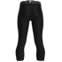 Black 3/4-length athletic compression leggings with an "ARMOUR" branded waistband.