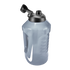 Smoky gray Nike water jug with a black flip-top lid and a large white swoosh logo.