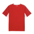 Back view of a red soccer jersey with white trim on the collar and underarms. The word "suisse" is printed in small white text on the upper back.