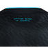 A close-up of the upper back of a black textured jersey, featuring a turquoise trim at the collar and the words "SELECCIÓN NACIONAL DE HONDURAS" printed in stylized turquoise text.